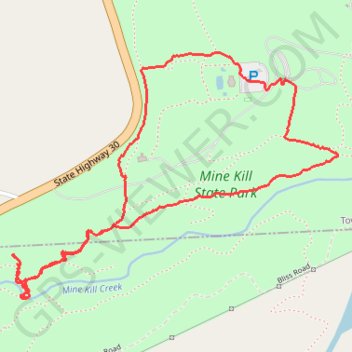 Mine Kill Falls via Orange Trail trail, distance, elevation, map, profile, GPS track