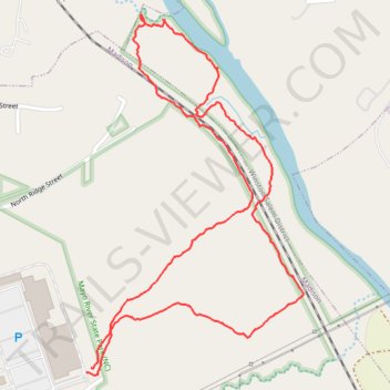 Mayo River State Park trail, distance, elevation, map, profile, GPS track