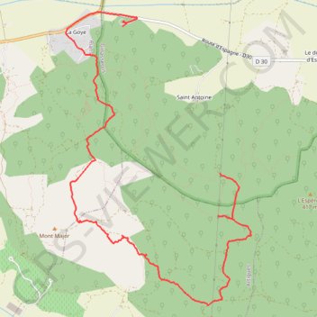 2009-09-04_rando trail, distance, elevation, map, profile, GPS track