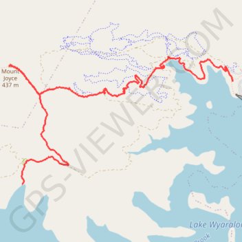 Mount Joyce trail, distance, elevation, map, profile, GPS track