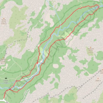 Mirror Lake via Valley Loop Trail trail, distance, elevation, map, profile, GPS track