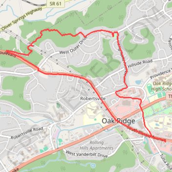 North Ridge Segment From Run trail, distance, elevation, map, profile, GPS track