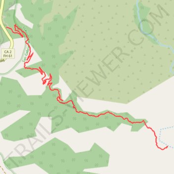 Devil's Canyon Trail - San Gabriel Wilderness trail, distance, elevation, map, profile, GPS track