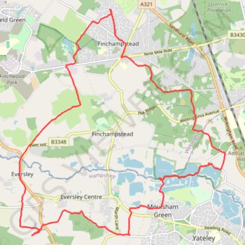 Simons Wood trail, distance, elevation, map, profile, GPS track