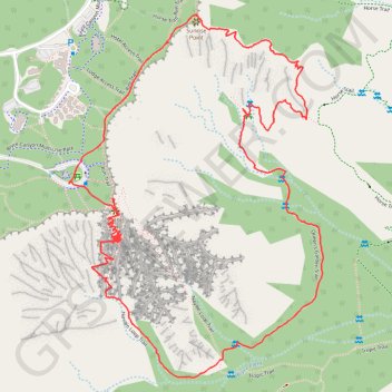 Wall Street, Navajo Loop and Queens Garden Loop Trail in Bryce Canyon National Park trail, distance, elevation, map, profile, GPS track