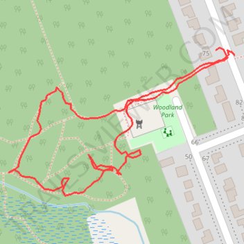 Woodland Park trail, distance, elevation, map, profile, GPS track