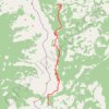 Great Divide Trail Window Mountain Lake to North Racehorse Creek trail, distance, elevation, map, profile, GPS track