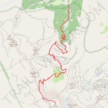 Mount Timpanogos trail, distance, elevation, map, profile, GPS track