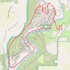 Monkey Face Loop via Misery Ridge Trail and River Trail in Smith Rock State Park trail, distance, elevation, map, profile, GPS track