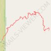 Wind Cave Trail trail, distance, elevation, map, profile, GPS track