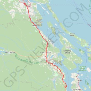 Bamberton Provincial Park - Nanaimo trail, distance, elevation, map, profile, GPS track